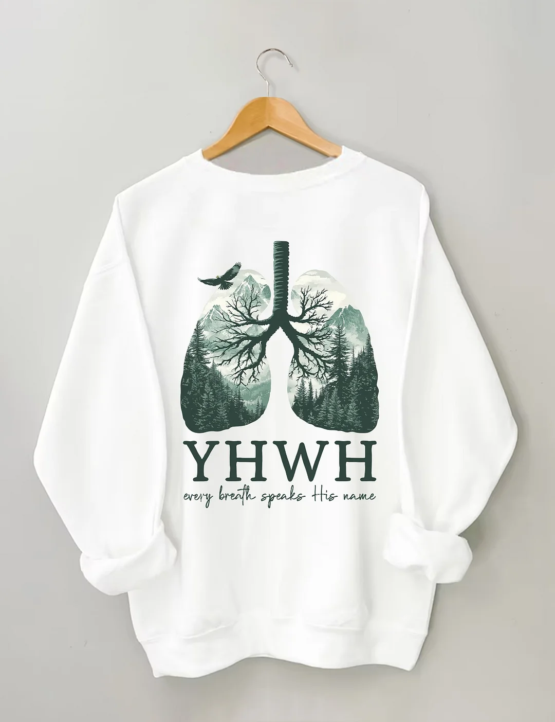 YHWH Lungs Christian Sweatshirt