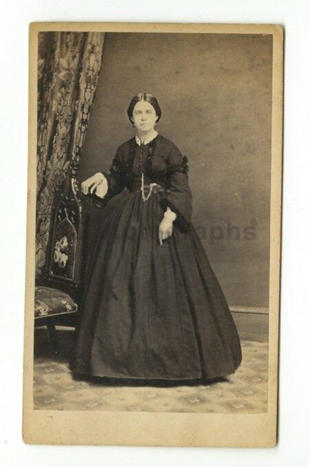 19th Century Fashion - Original 1800s Carte-de-visite Photo Poster paintinggraph