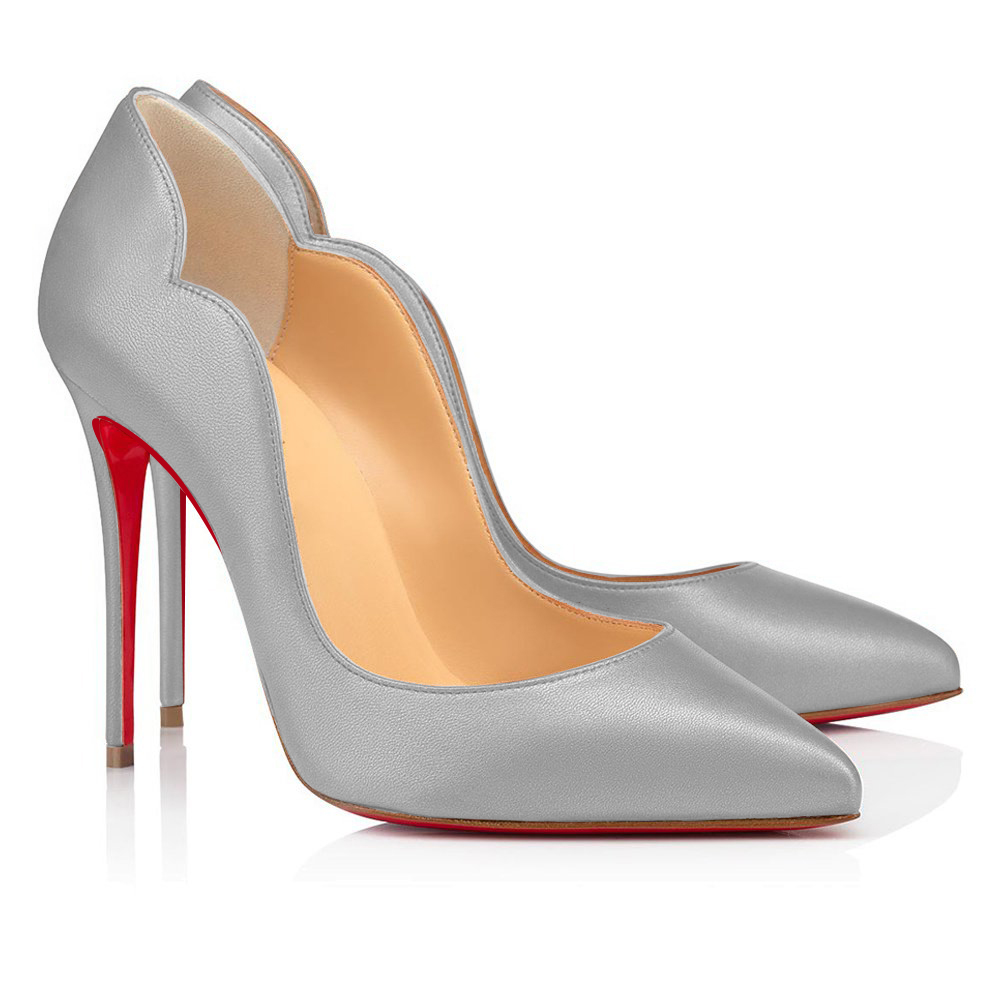 100mm Women's Red Bottom High Heels for Party Wedding Matte Pumps-MERUMOTE