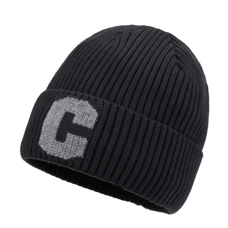 Mother C Print Knitted Hat