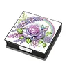 Animals Leather Diamond Art Note Box with 160 Sheets of Paper for DIY Art Craft
