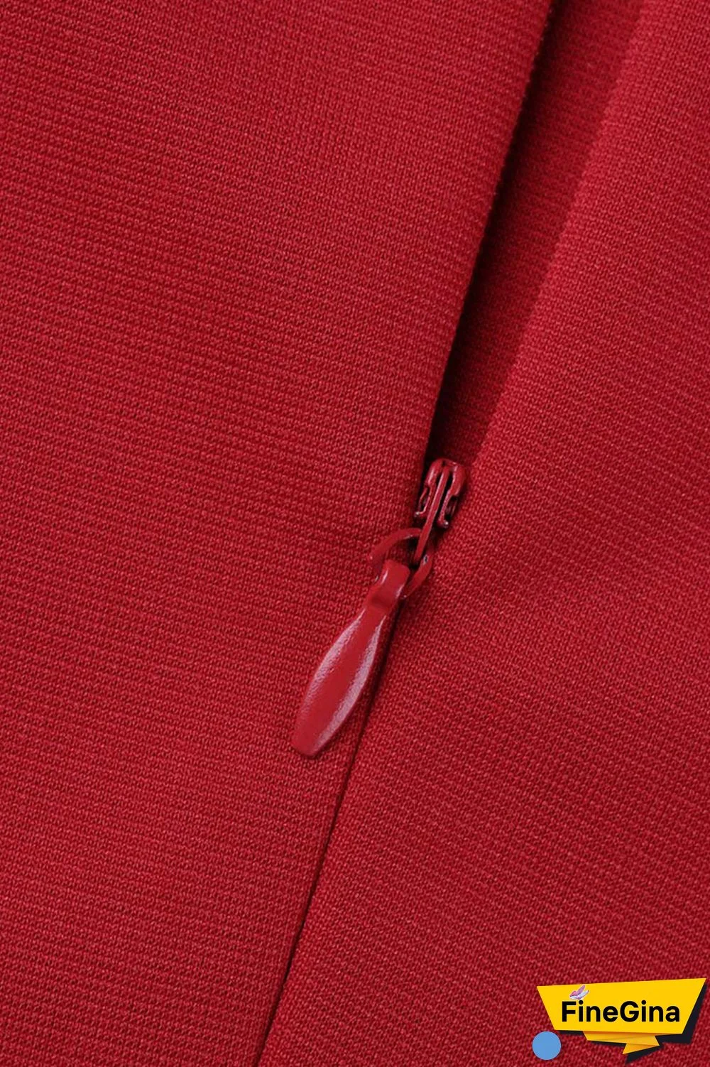 Red Casual Solid Bandage Patchwork Fold O Neck Straight Jumpsuits