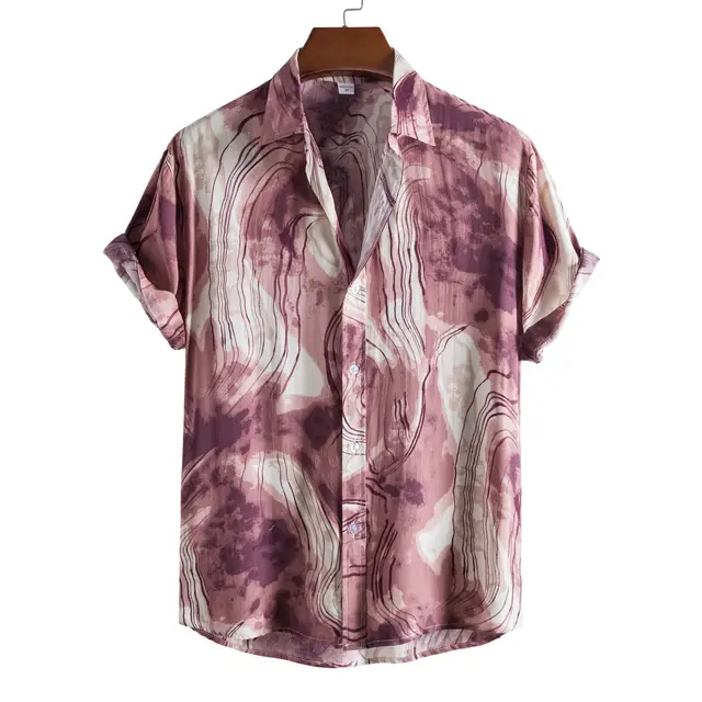 Geswet Hawaii Overs ize Shirts Cotton Men Designer Luxury T-Shirt Tiki T-Shirts Man shipping free Fashion Clothing Blouses social