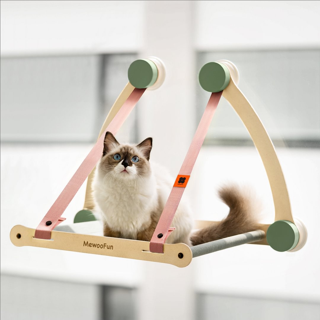 Cat Window Hammock Bed pink