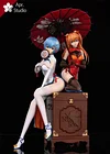 Cheongsam Soryu Asuka Langley & Rei Ayanami - (EVA) Neon Genesis EVAngelion Resin Statue - Apr. Studio