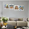 (US Local)4Pack Xmas-Crystal Rhinestone Diamond Painting(40x40cm)