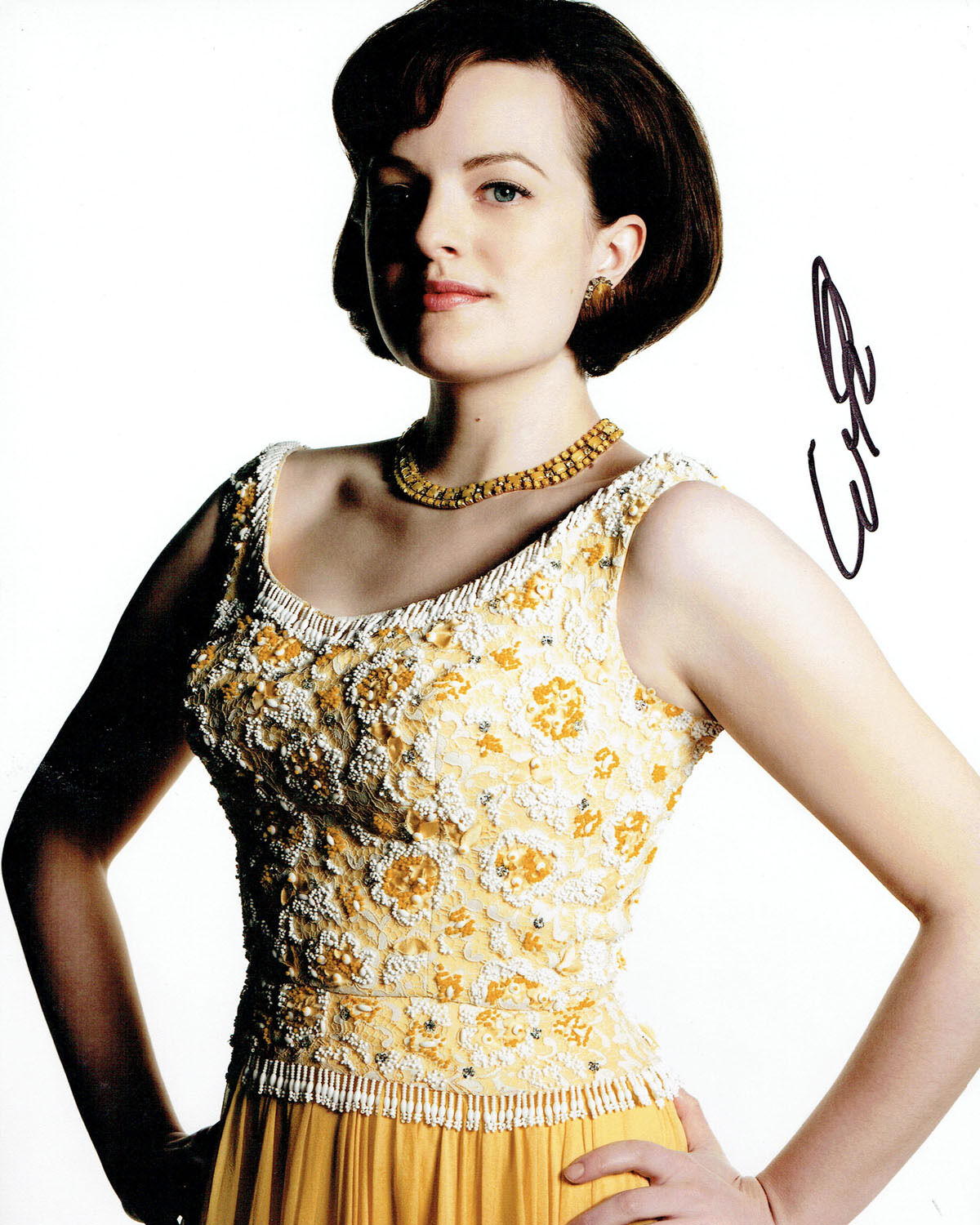 Elizabeth MOSS SIGNED Autograph 10x8 Photo Poster painting AFTAL COA Mad Men The West Wing