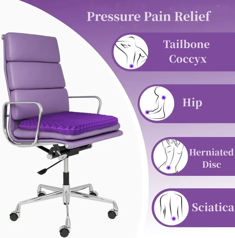 ✨ Ergonomic Silicone Seat Cushion &ndash; Relief You Can Feel