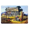 (Multi Style)Moto Vintage - Panneaux en &eacute;tain m&eacute;tallique(20*30cm/30*40cm)