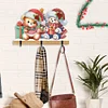DIY Christmas Bear Diamond Painting Wooden Hanging Hooks
