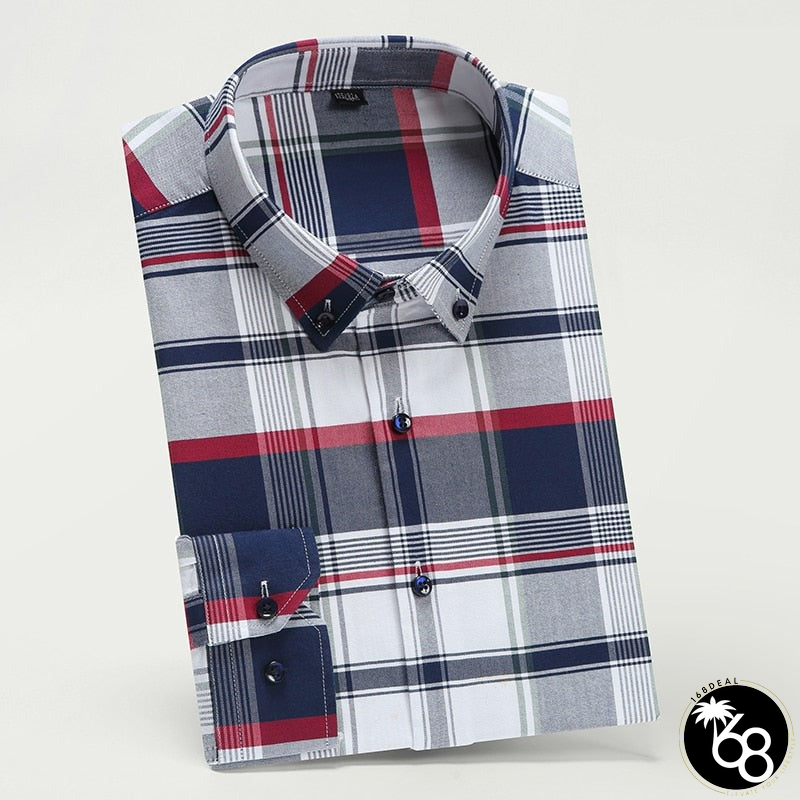 Men's Cotton Turndown Collar Full Sleeves Casual Wear Shirts | 168DEAL