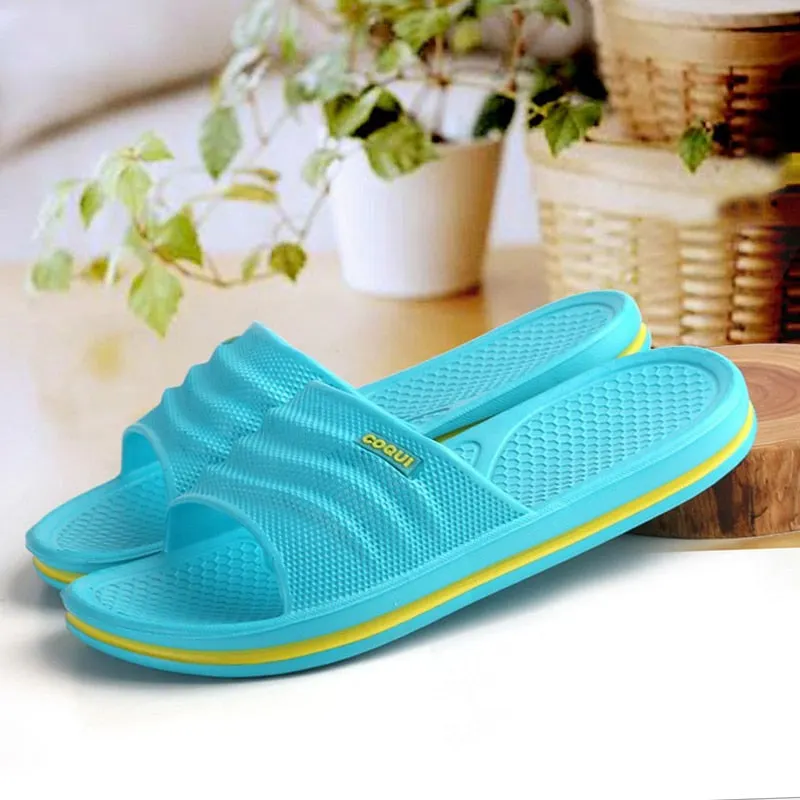 Summer Slippers for Women Massage Unisex Indoor Slippers Non-Slip Household Bathroom Sandals Eva Fashion Female Shoes Slides