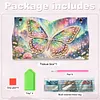 (25cm)Galaxy Pearl Butterfly DIY Diamond Painting PU Tissue Holder Box