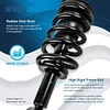 Detroit Axle - Struts Shocks for 2007-2013 GMC Chevy Silverado Sierra 1500 [Exc. Electronic Susp] 2 Front Struts with Coil Spring 2 Rear Shock Absorbers 2008 2009 2010 2011 2012 Replacement Suspension