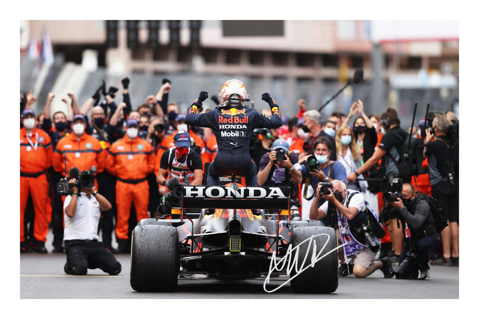 Max Verstappen Signed A4 Photo Poster painting Print Autograph Formula 1 2021 F1 One