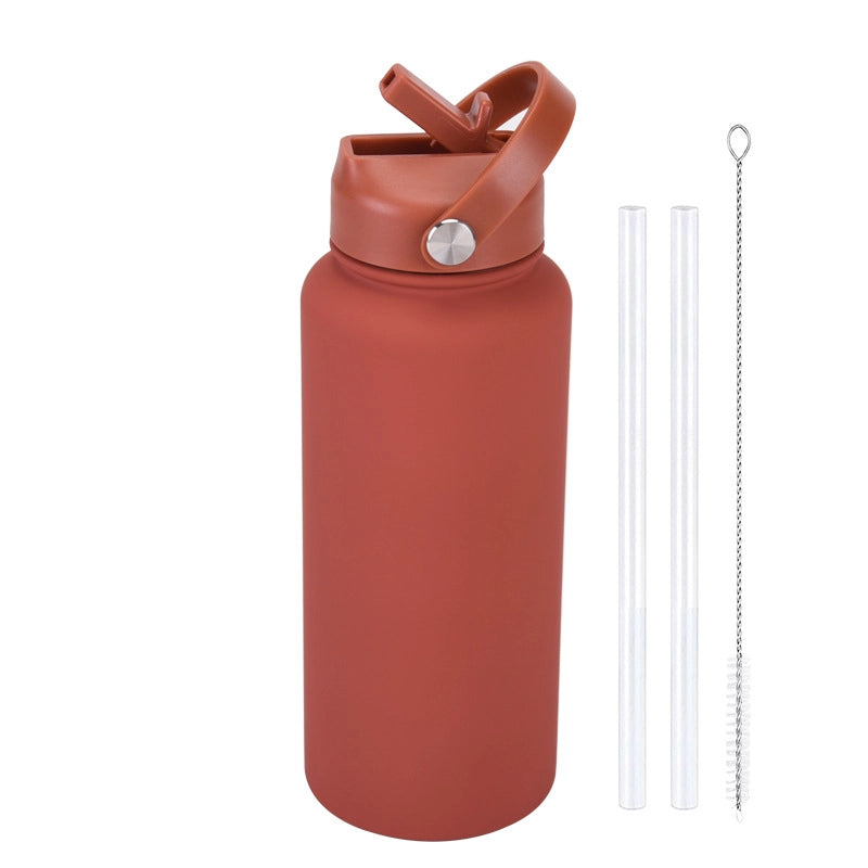 Casual Solid Color Stainless Steel Thermos Cup