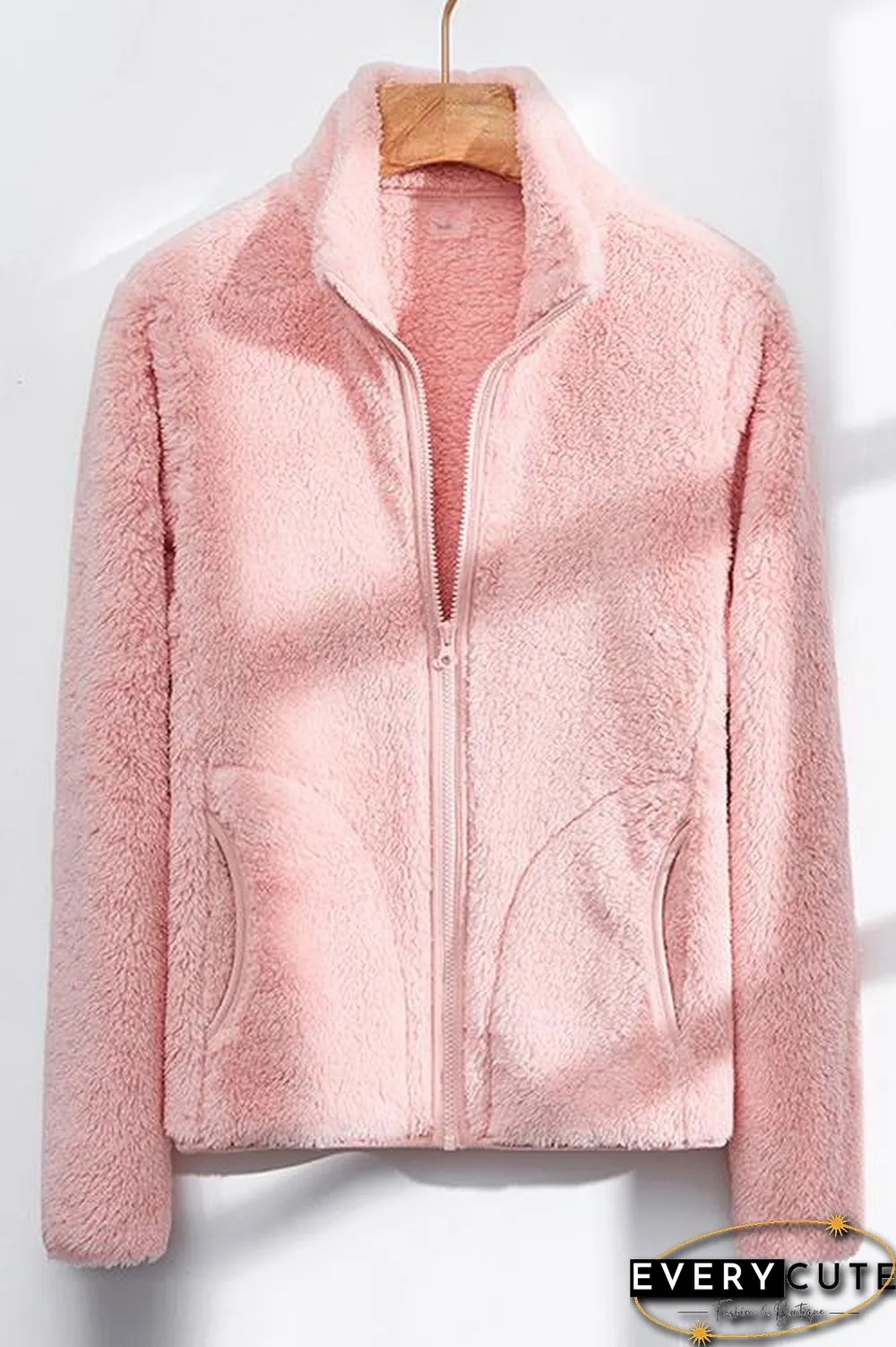 Classical Fluffy  Fleece Zipper Jackets