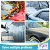 [US Local Warehouse] 50 Packs Universal Disposable Car Covers (12.5x21.6 Ft) Clear Plastic Car Covers Waterproof All Weather for Automobiles with Elastic Band for Outdoor Snow/Rain Weather Protection
