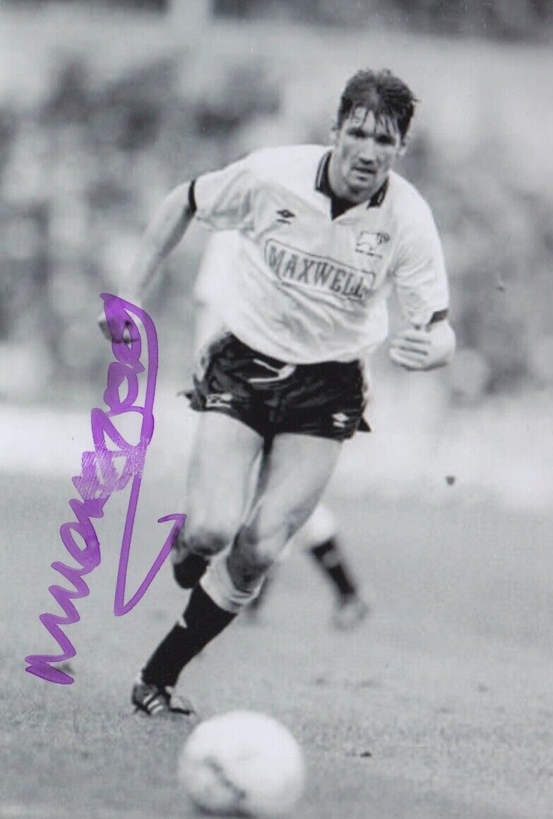 MICK HARFORD HAND SIGNED 6X4 Photo Poster painting DERBY COUNTY FOOTBALL AUTOGRAPH