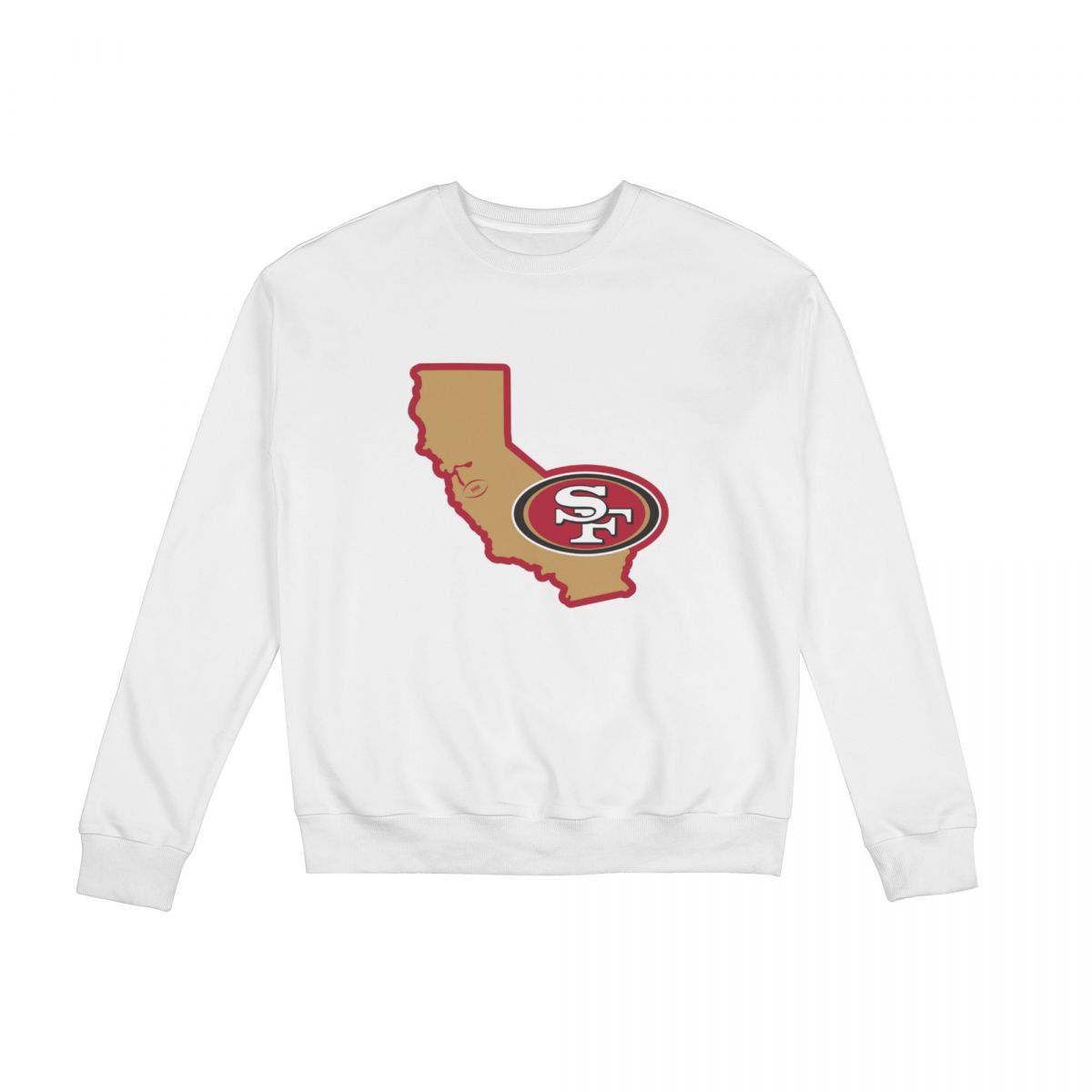 San Francisco 49ers Map Logo Sweatshirt Round Neck Tops