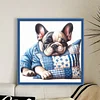 French Bulldog-11CT Stamped/Counted Cross Stitch 40*40cm/15.75*15.75in