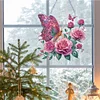 (US Local)DIY Double Sided Special Shaped Flower Butterfly Diamond Painting Hanging Decor