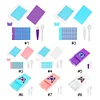 Multi-Section Diamond Painting Tray Kit 5D DIY Drills Plate with Spoon & Brush Set