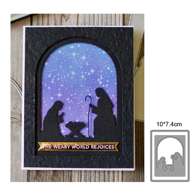Metal Cutting Dies Cut Die Mold Nativity Ornament Decoration Scrapbooking Dies Craft Album Knife Mould Blade Punch Stencils Dies