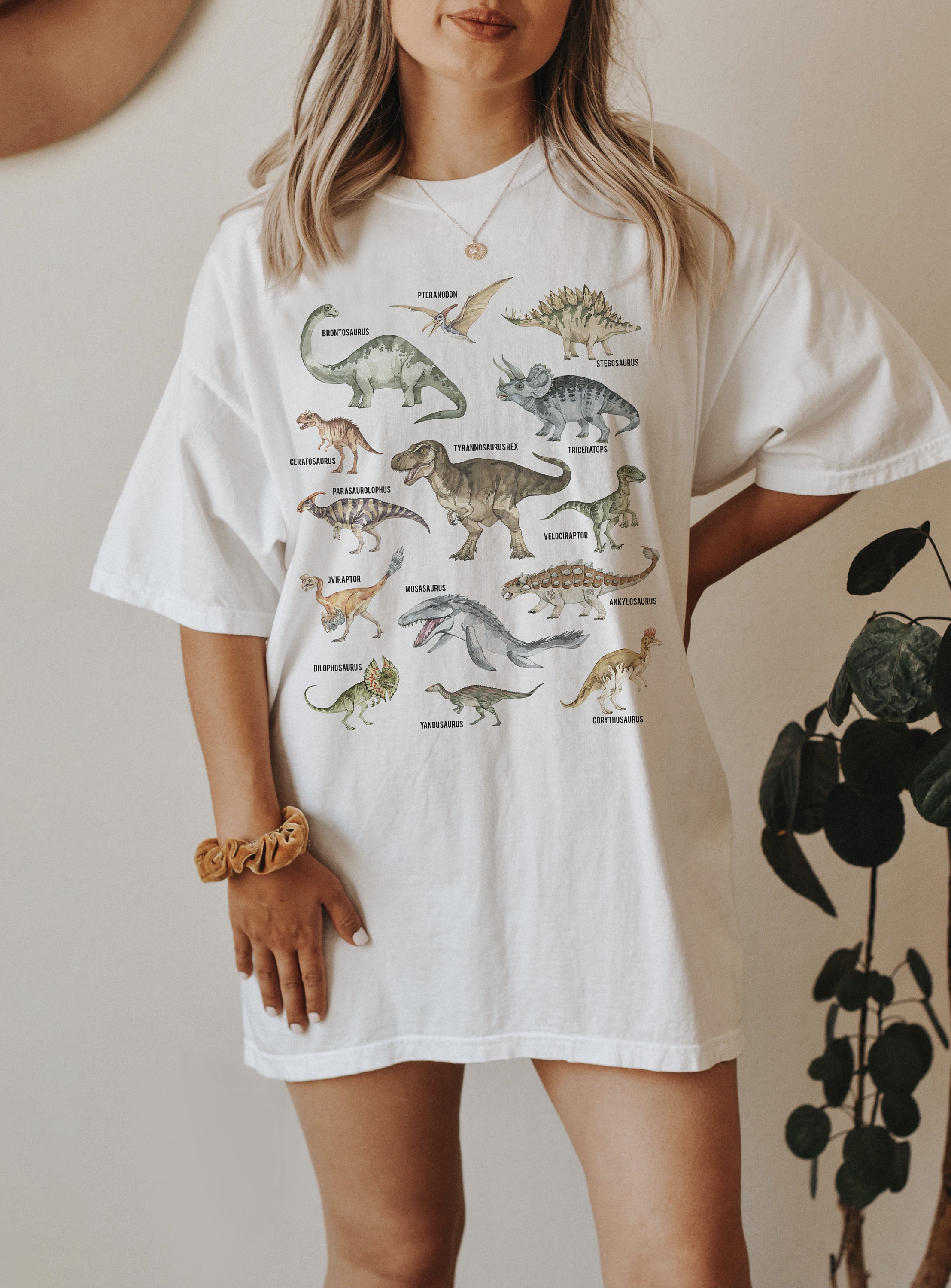 Dinosaur Shirt Comfort Colors Shirt Dinosaur Print Shirt Paleontology Shirt / [blueesa] /