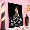 Kits d&rsquo;art en diamant en perles DIY pour filles avec cadre 30x40cm pour adultes id&eacute;e de d&eacute;coration int&eacute;rieure