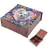 Diamond Painting Wooden Puppy 4 Slots Diamond Painting Storage Box for Adult Beginner