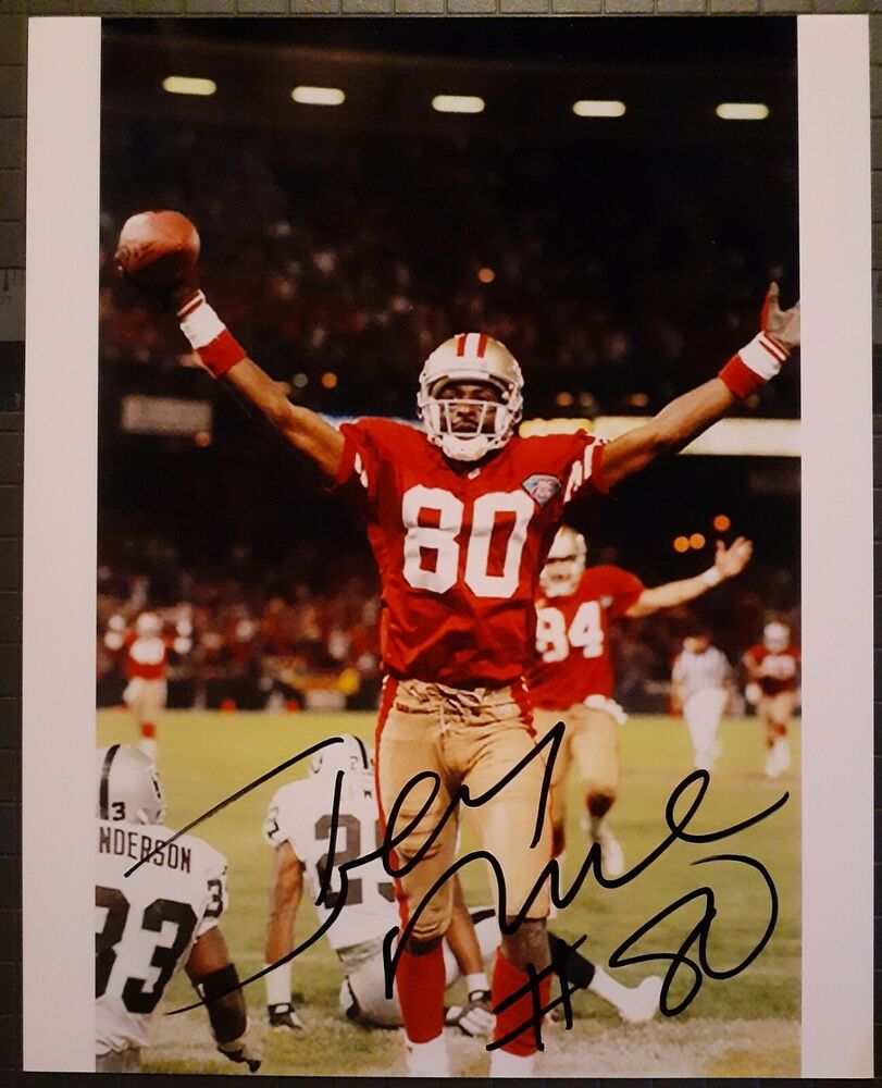 Jerry Rice signed 8x10