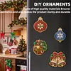6PCS  DIY Pearl Diamond Painting Christmas Fridge Magnets, Sparkling Rhinestone Refrigerator Magnet Craft Kit for Home Decor & Gifts