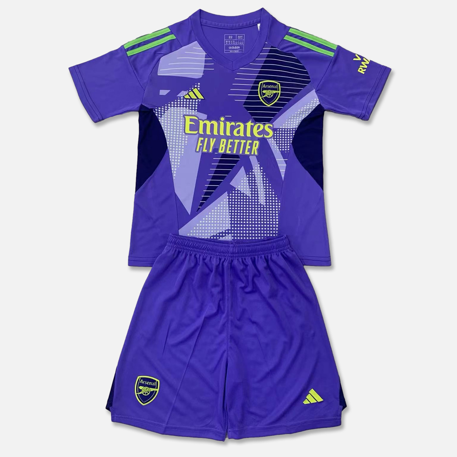 Arsenal 24-25 Purple Goalkeeper Kids Kit
