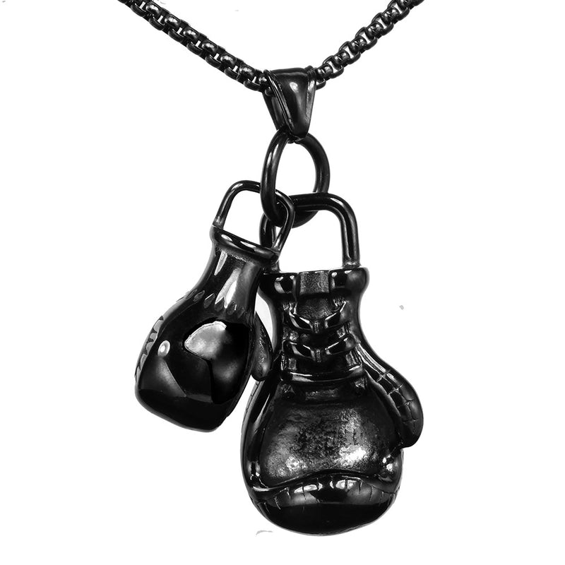 1 Piece Stainless Steel None 18K Gold Plated Rhodium Plated Boxing Gloves