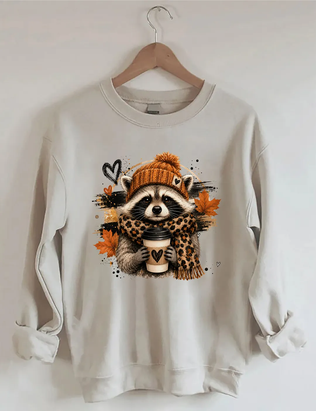 Raccoon Coffee Sweatshirt