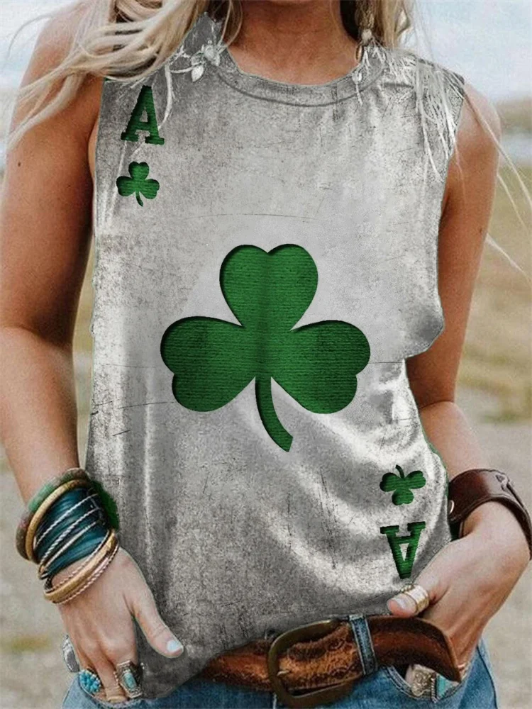 St. Patrick's Day Poker Inspired Tank Top