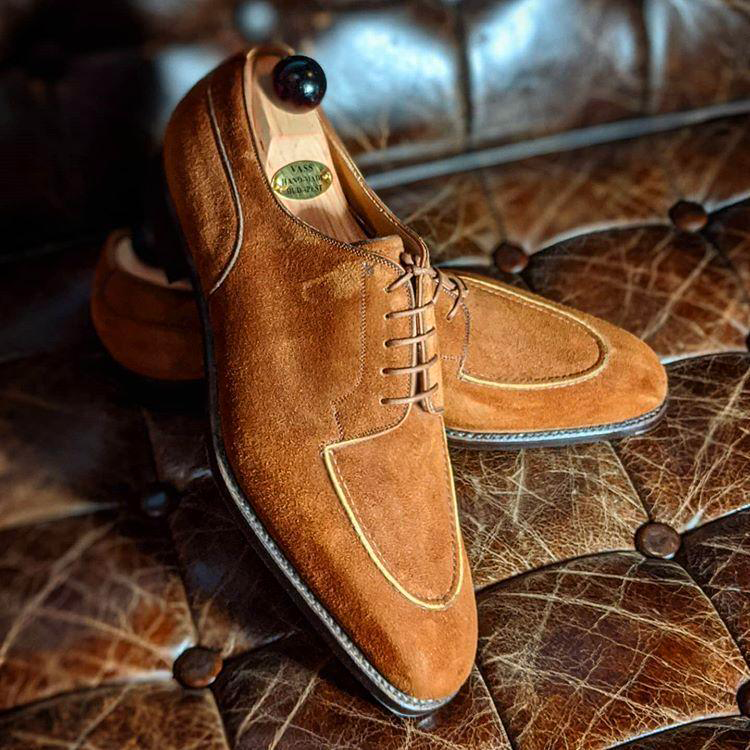 Suede Lace Up Oxford Shoes