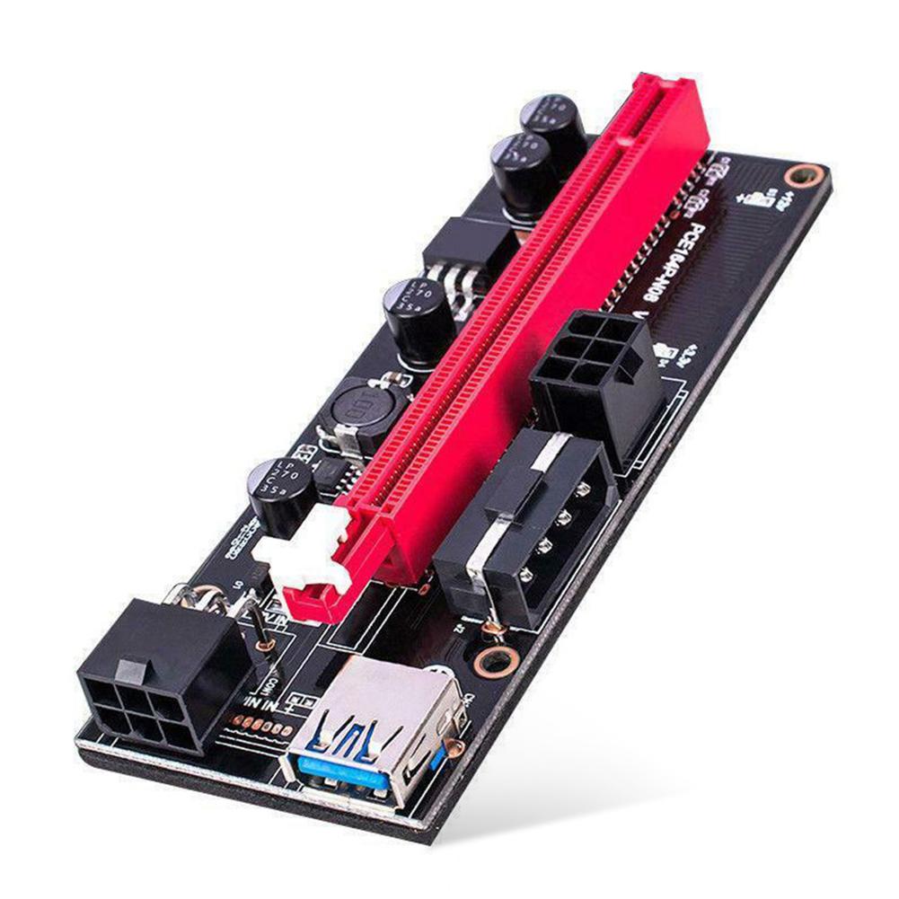 

10X Ver009S PCI-e Riser Card PCI Express 1Xto 16X Adapter USB3.0 Data Cable, 501 Original