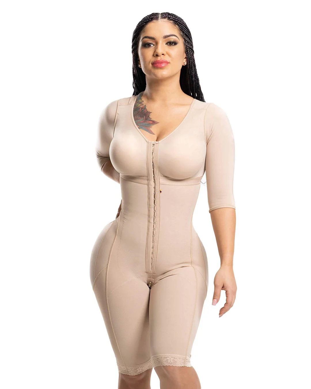 Billionm Compression Liposculpture Shapewear With Holes, Bra And Sleeves Postpartum Recovery One Piece Shapewear