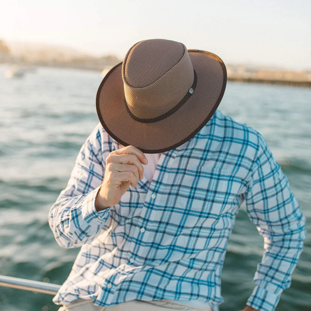 Cabana - Mens Breathable Wide Brim Sun Hat