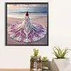 Girl With A Fancy Skirt - Partial Special Shaped Diamond Painting 30*30cm