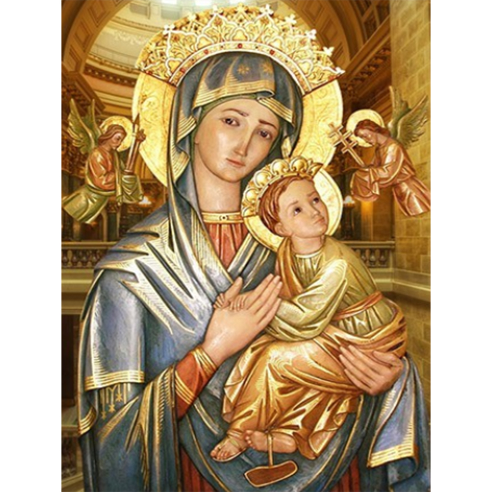 

30*40CM-Religion Love-Round Drill Diamond Painting, 501 Original