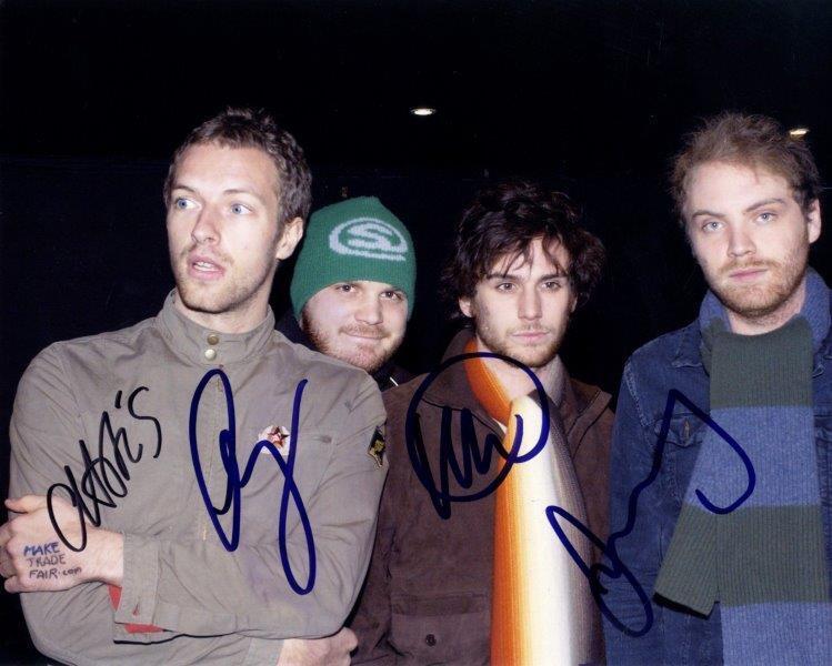 REPRINT - COLDPLAY Chris Martin Band Autographed Signed 8 x 10 Photo Poster painting Poster