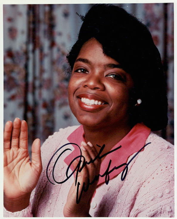 Oprah Winfrey vintage signed 8x10 Photo Poster painting