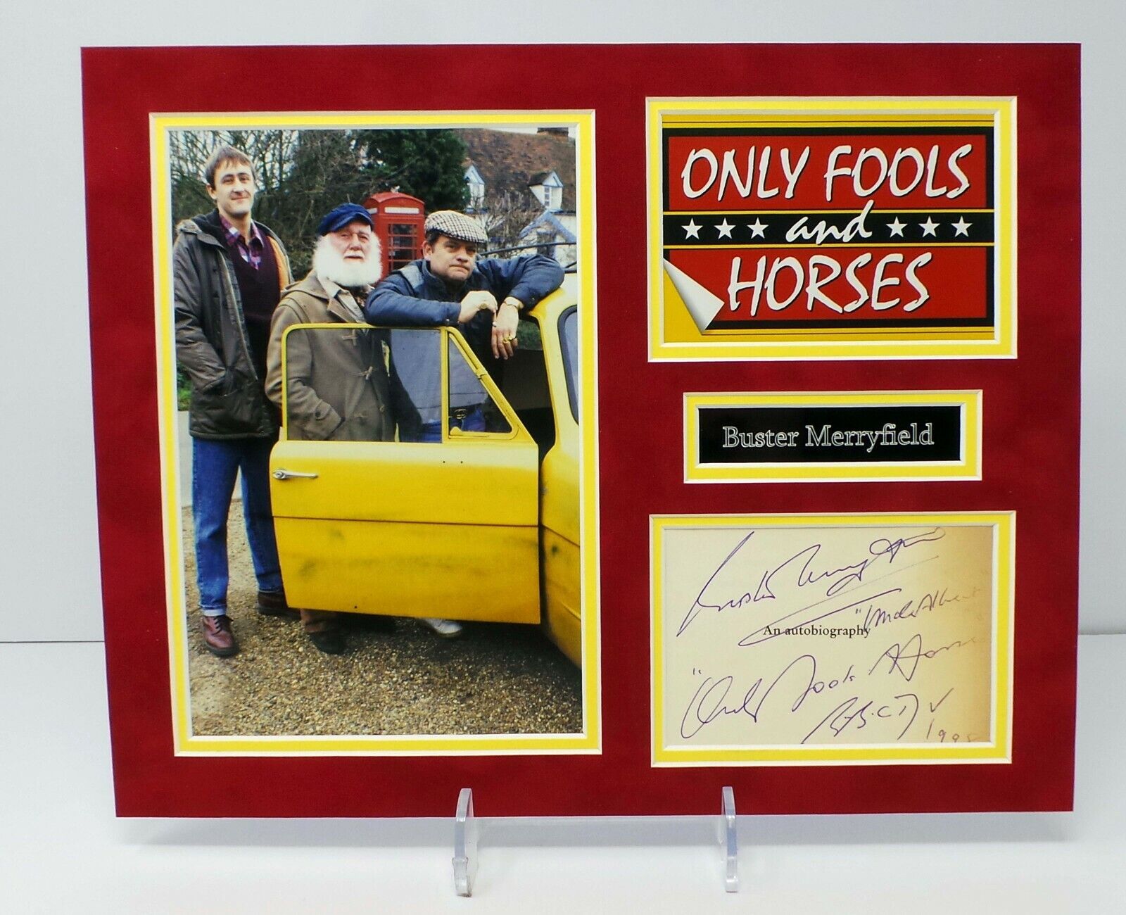 Buster MERRYFIELD Only Fools & Horses Signed Mounted Photo Poster painting Display AFTAL RD COA