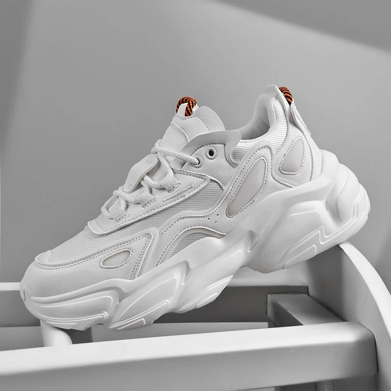 Unisex Spring Running Shoes Women Trend Chunky Sneakers Men Couples Platform Sport Shoes Mesh Walking Shoes  Zapatos De Hombre