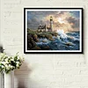 Quiet Village Lighthouse - Full Round Drill Diamond Painting