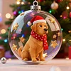 Christmas Dogs Snow Ball Globe Ornament Christmas Tree Decoration Gift