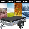 214x122cm Oxford Travel Trailer RV Cover Waterproof Trailer Flat Tarpaulin Cover
